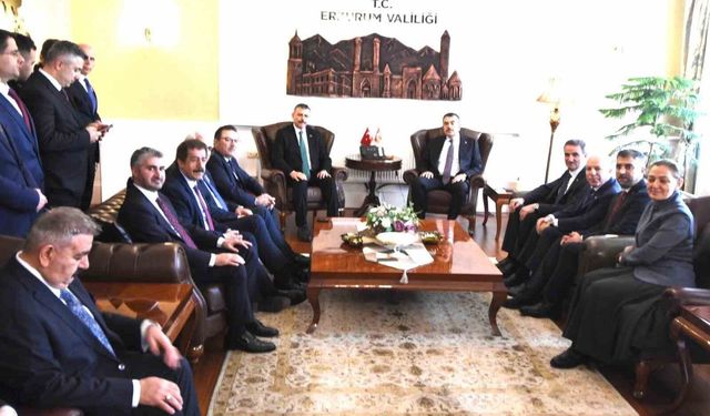 İçişleri Bakanı Çiftçi ve Milli Eğitim Bakanı Tekin Erzurum'da