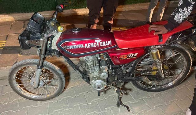 Karaman'da 5 motosiklet parası ceza yiyen sürücünün rahatlığı pes dedirtti
