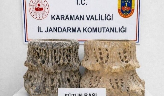 Karaman'da tarihi eser ele geçirildi: 15 tutuklama