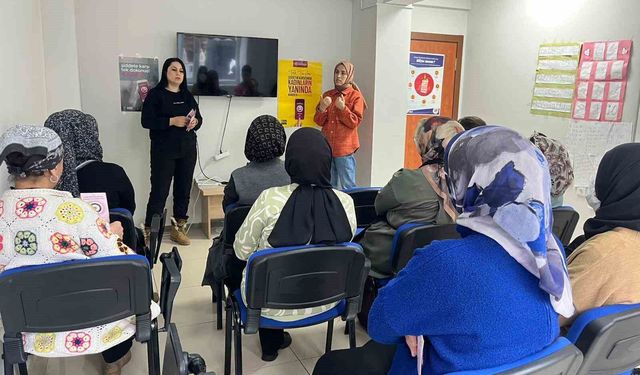 Kars'ta kadına yönelik şiddetle mücadele için bilgilendirme çalışması