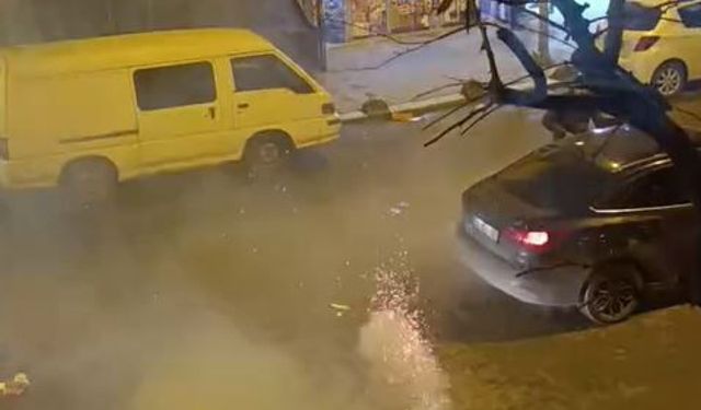 Küçükçekmece'de havai fişekli kutlama sırasında ortalık karıştı