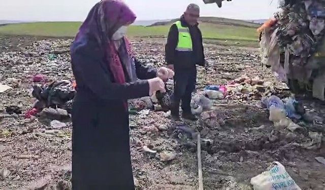 Lahana poşetinde sakladığı altınları çöpe atıldı