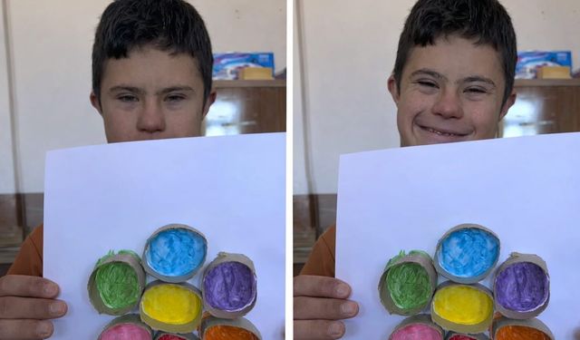 Minik eller Diyadin'de renkli çiçekler açtırdı