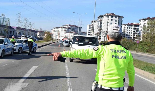 Ordu'da bir haftada 13 binden fazla araç ve sürücüsü denetlendi