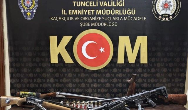 Tunceli'de ruhsatsız silah operasyonu: 6 şüpheli yakalandı