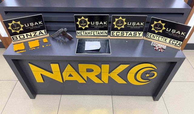 Uşak'ta uyuşturucu operasyonu: 3 tutuklama