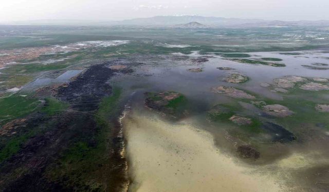 Akşehir Gölü 8 yıl aradan sonra su tutmaya başladı