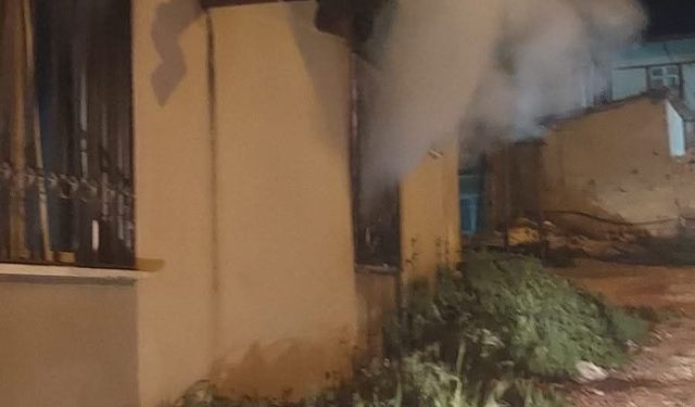 Alrınözü'de ev yangını