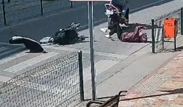 Çaycuma'da motosiklet yaya geçidinde anne ve çocuğuna çarptı: 2 yaralı