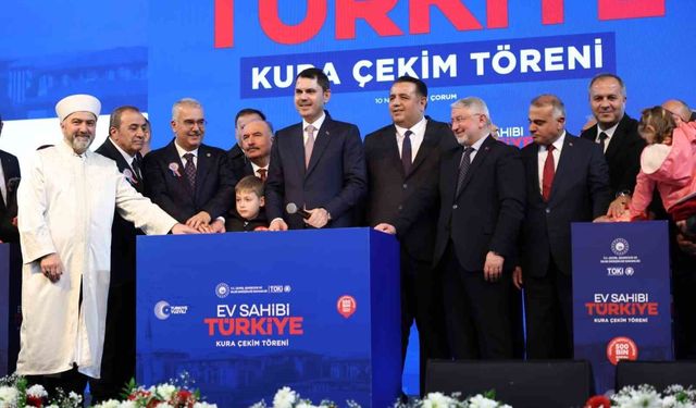 Çorum'da 2 bin 867 konutun hak sahipleri belirlendi