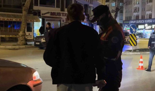 Çorum'da polis ekiplerinden huzur uygulaması