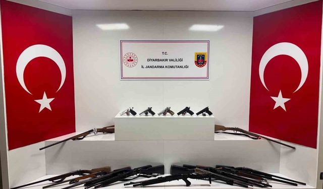 Diyarbakır'da 73 adet silah ele geçirildi