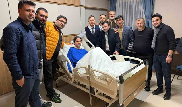 Erzurumspor'da Orbanic'e moral ziyareti, Yakup Kırtay'a 100. maç tebriği