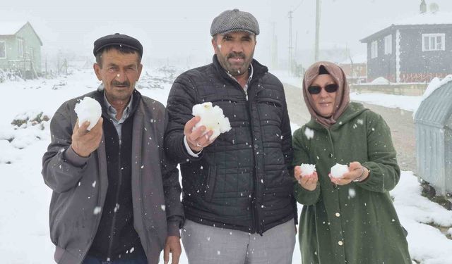 Eskişehir'in yüksek kesimdeki mahallesi kışa geri döndü