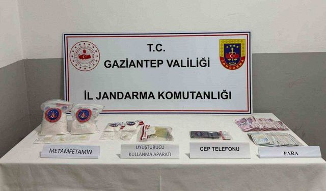 Gaziantep'te 2 kilo metamfetamin ele geçirildi