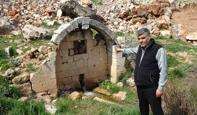 Gaziantep'te kar ve yağmur bereketi: Tarihi çeşmelerden su akmaya başladı