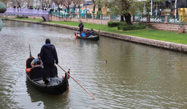 Gondolların yol arkadaşı ördekler oldu