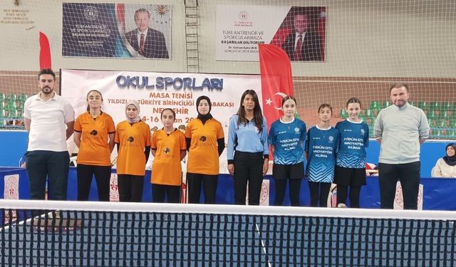 Horasan masa tenisinde Türkiye dokuzuncusu oldu