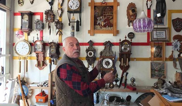 Makine teknisyenini eski merakı saat koleksiyoneri yaptı