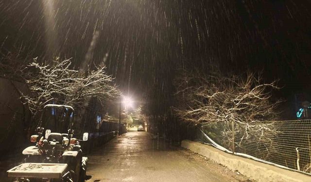 Malatya'nın yüksek kesimlerinde kar etkili oluyor
