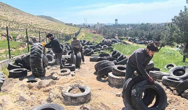 Mardin Büyükşehir Belediyesi, 100 ton atık lastiği geri dönüşüme kazandırdı