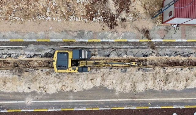 Mardin'de bir mahallede daha atıksu hattı döşeme çalışması tamamlandı