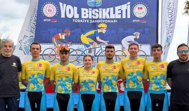Selçuk Üniversitesi, yol bisikletinde Türkiye Şampiyonu oldu
