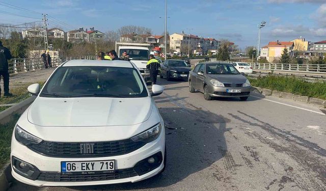 Sinop'ta zincirleme kaza: 1 yaralı