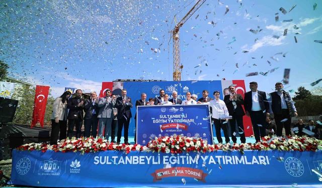 Sultanbeyli'de 3 yeni okulun temeli atıldı