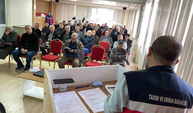Tavşanlı'da üreticilere bitki koruma eğitimi