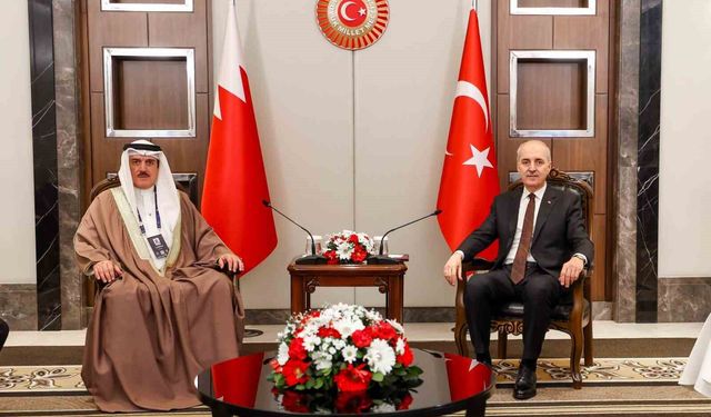 TBMM Başkanı Kurtulmuş, Bahreyn Temsilciler Meclisi Başkanı Al Musalam ile görüştü