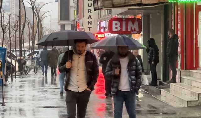 Yüksekova'da sağanak yağış etkili oldu