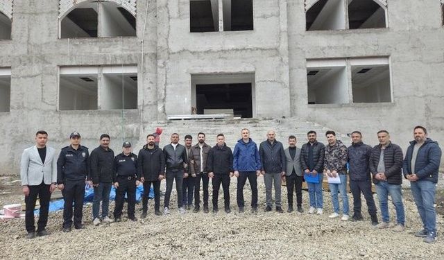 Ağrı'da yeni emniyet binasında çalışmalar hızlandırılıyor