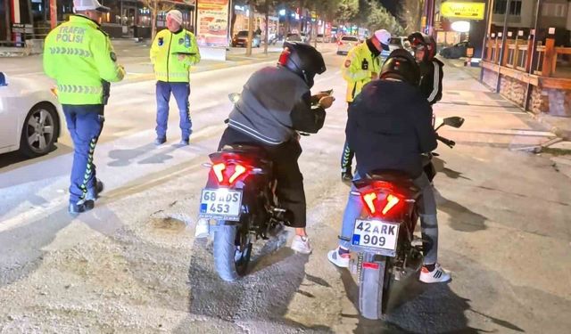 Aksaray'da motosikletlere yönelik denetimler artırıldı