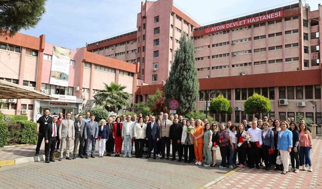 Aydın Devlet Hastanesi'ne veda programı düzenlendi