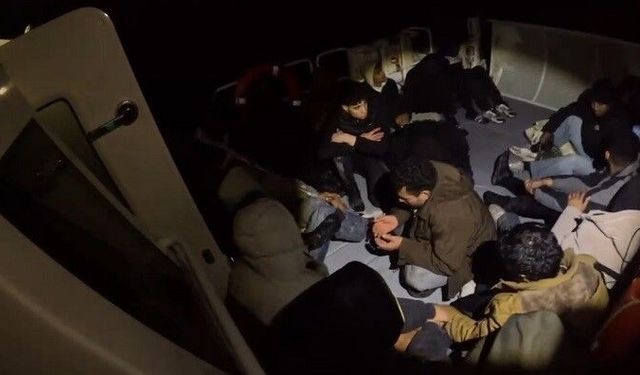 Aydın'da 20 düzensiz göçmen kurtarıldı