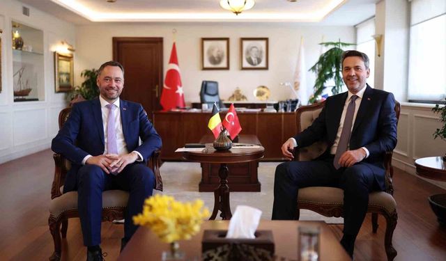 Bakan Bayraktar, Belçika Başbakan Yardımcısı Prevot ile görüştü