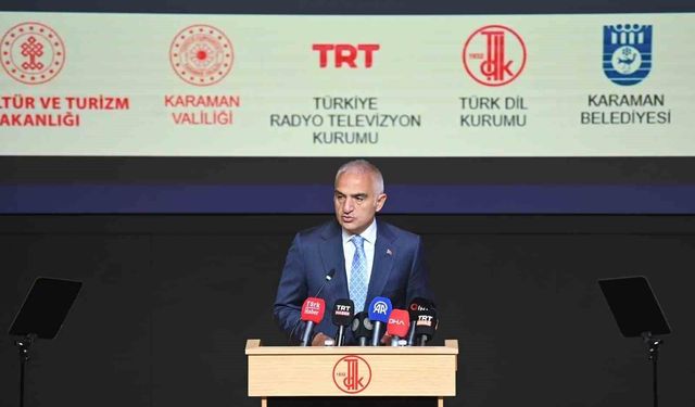 Bakan Ersoy: 'Türkçe, uçsuz bucaksız Türkistan topraklarından Anadolu'ya uzanan bir medeniyet yürüyüşünün sesidir'
