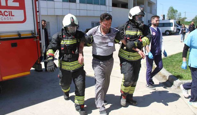 Çarşamba Devlet Hastanesi'nde kapsamlı afet tatbikatı