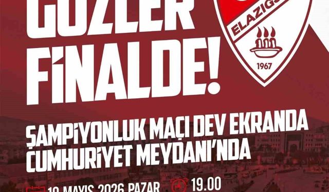 Elazığ'da dev ekran kurulacak