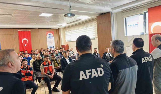 Elazığ'da Orman Bölge Müdürlüğü personeline afet eğitimi