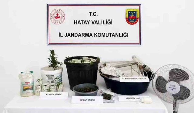 Evine iklimlendirme sistemi kuran uyuşturucu taciri yakayı ele verdi