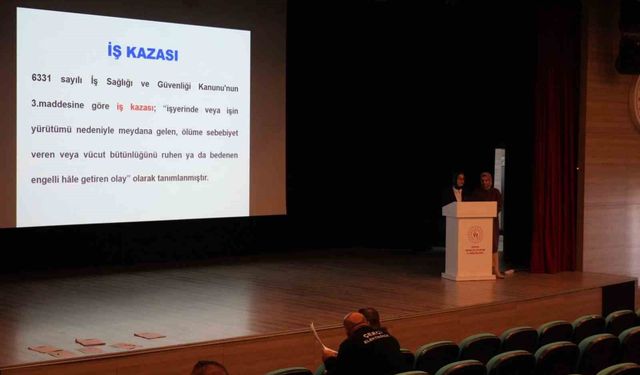 İş sağlığı ve güvenliği eğitimleri tamamlandı
