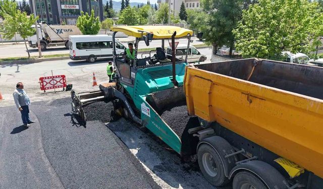 Kahramanmaraş'ta asfalt çalışmaları