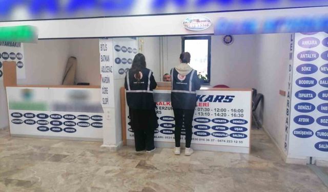 Kars'ta şehirlerarası otobüs firmalarına sıkı denetim