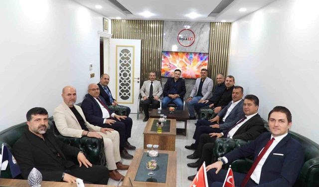 Kaymakam Çakır, MAGYED Başkanı Aslan ile bir araya geldi