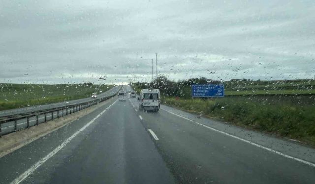 Kırklareli'nde yağmur yağışı