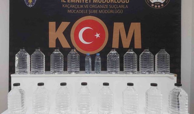 Kırşehir'de kaçak içki ve etil alkol ele geçirildi