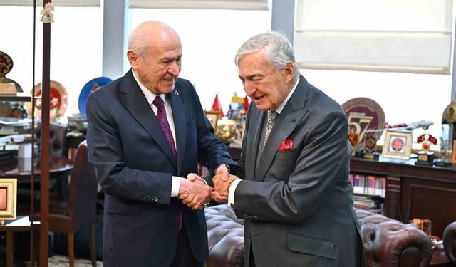 MHP Genel Başkanı Bahçeli, Rahmi Koç ve Ali Koç'u kabul etti