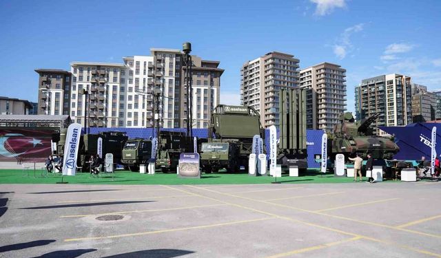SAHA EXPO'daki çok katmanlı sistemler havadan görüntülendi